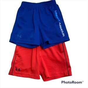 Under Armour Athletic Shorts 18 mos Boys Blue Orange Red